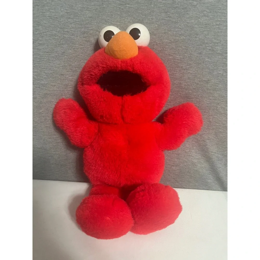 Vintage 1995 Tyco Sesame Street Elmo Plush Toy Red 13 inch 6538 Jim Henson